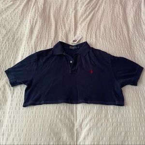 cropped ralph lauren polo